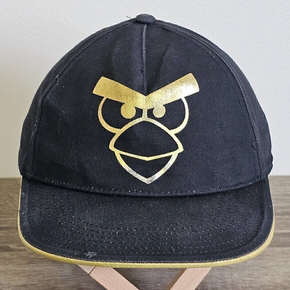 H&M Angry Bird Black Gold Hat Cap Adjustable  Snapback Kids Child Children Size - Picture 1 of 16